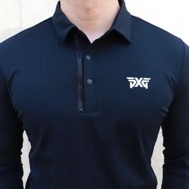 PXG 남성 골프웨어 하프집업 롱슬리브 티셔츠