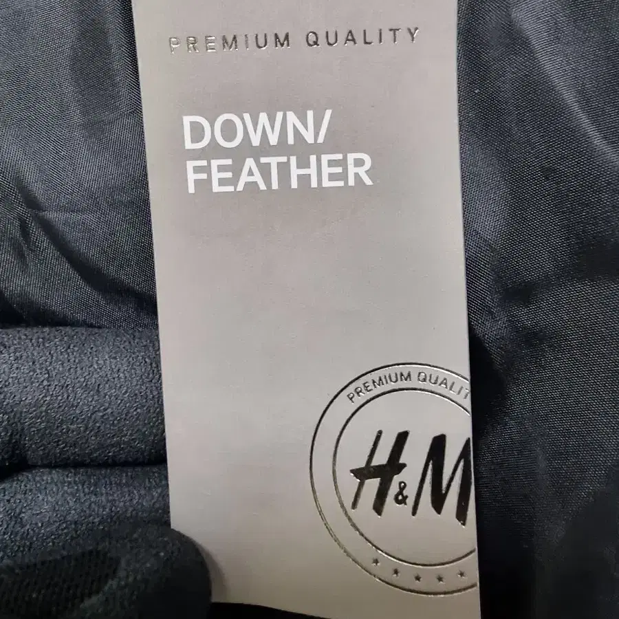 H&M 롱패딩 DOWN / FEATHER 덕다운 오버사이즈 패딩 블랙