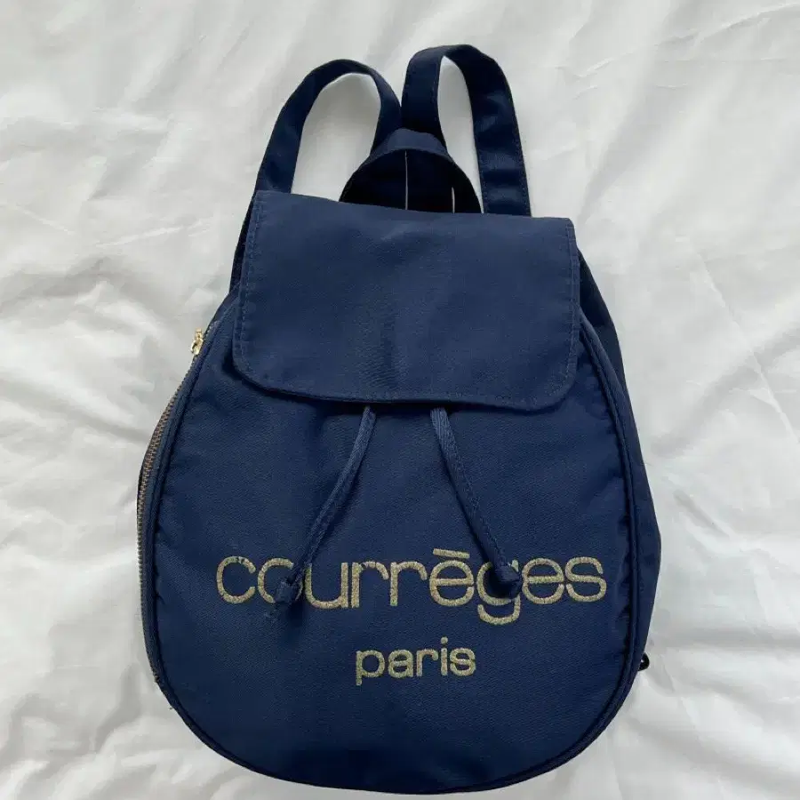 courreges / 꾸레쥬 네이비 패브릭 백팩