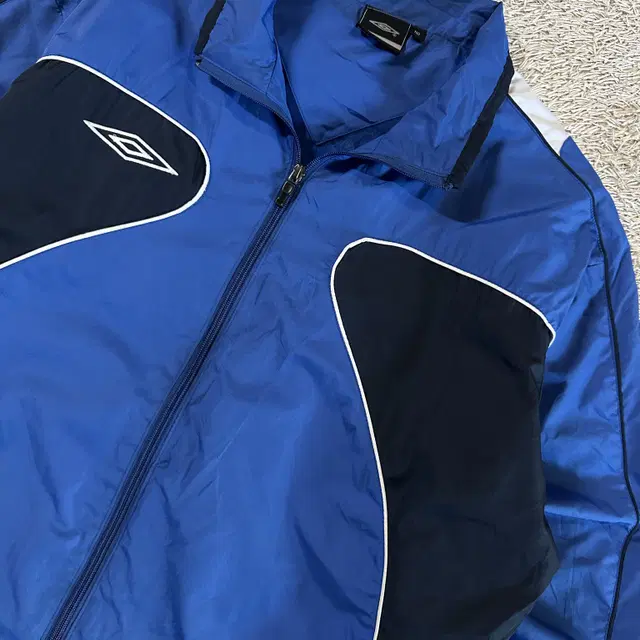 [2XL] 엄브로 UMBRO 올드스쿨 사이드라인 바람막이 자켓 블루