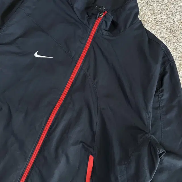 [XL] 00s 나이키 NIKE 올드스쿨 스우시 바람막이 자켓 블랙