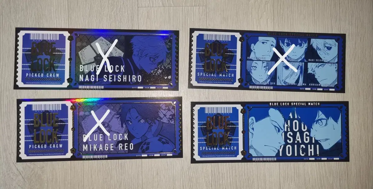 BLUELOCK original ticket-style kard