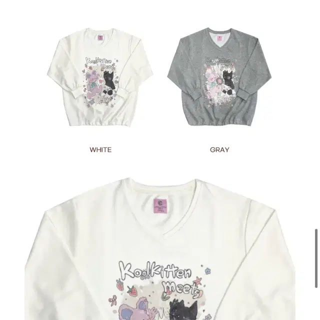 쿨키튼 맨투맨 Koolkitten Poppie Sweatshirt