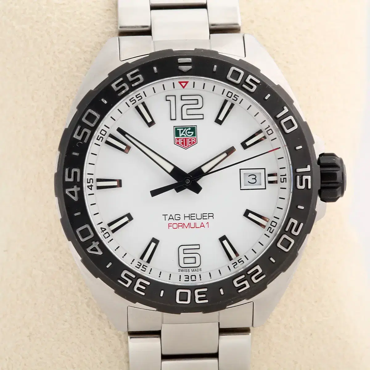 태그호이어 Tag Heuer 포뮬러 1 화이트 다이얼 쿼츠 WAZ1111