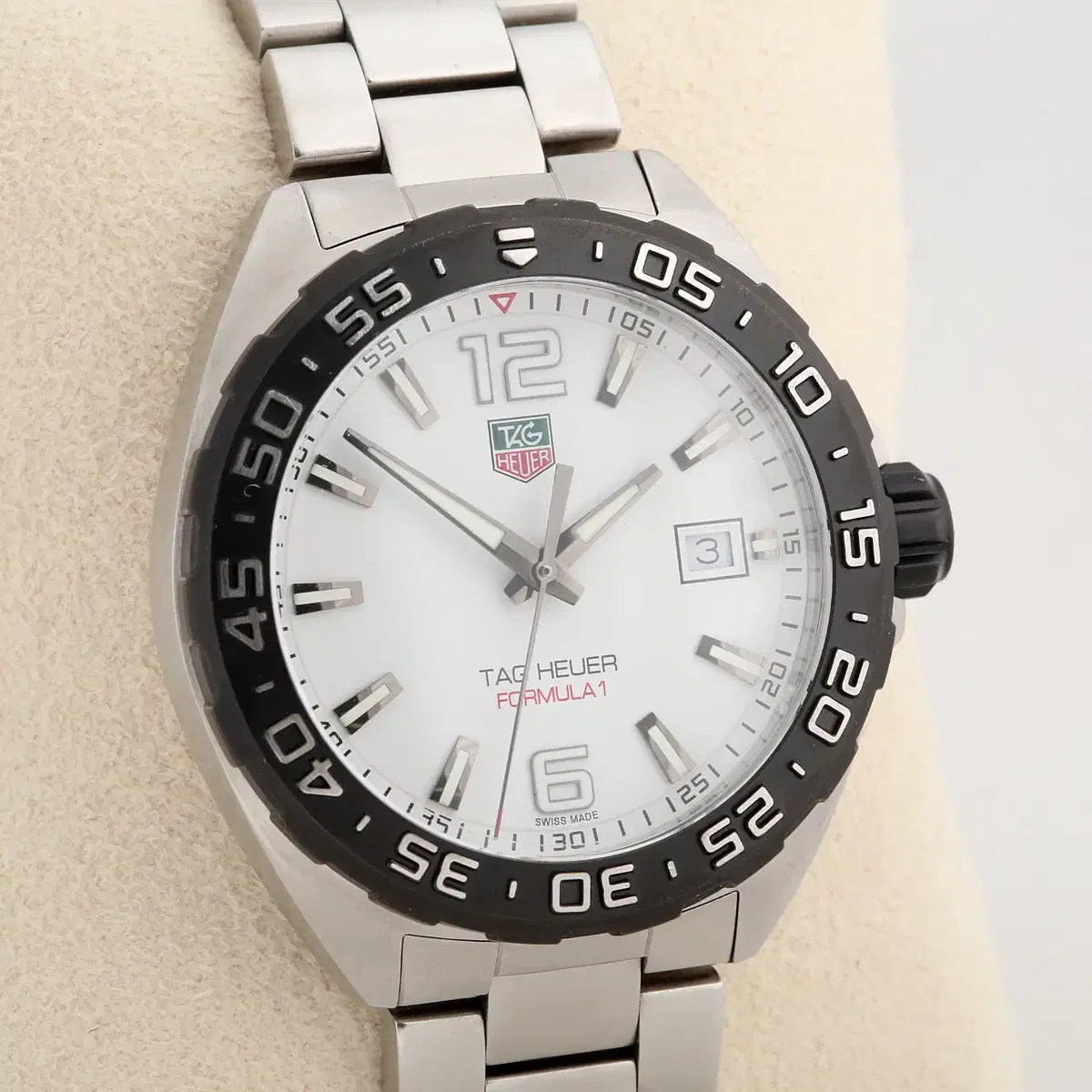 태그호이어 Tag Heuer 포뮬러 1 화이트 다이얼 쿼츠 WAZ1111