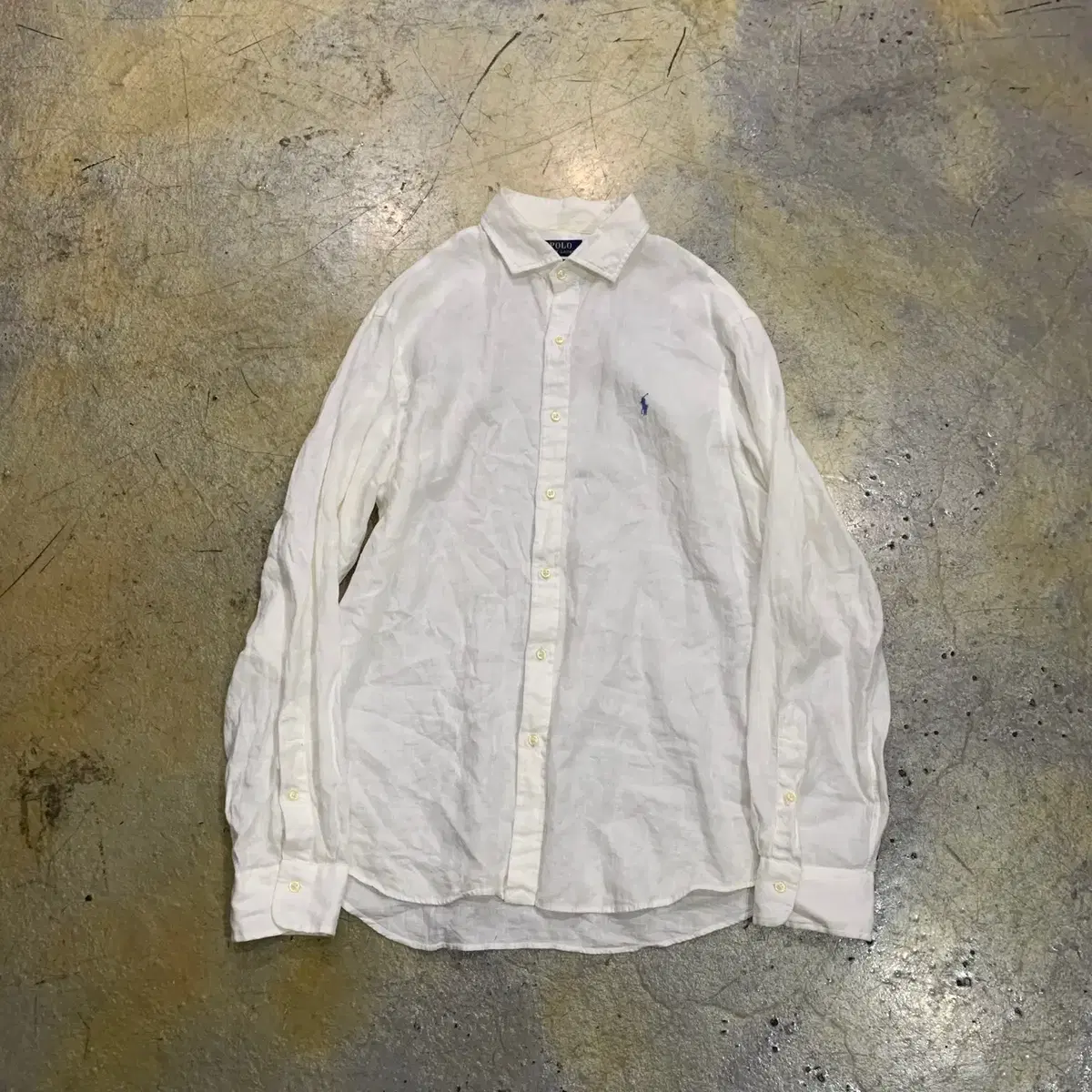 XL Polo Linen Shirt/W404