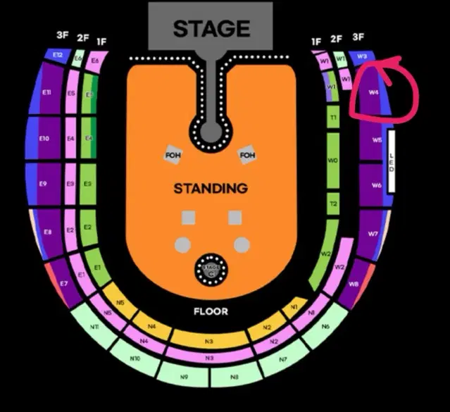 콜드플레이 (금) 지정석 A구역 3층 W4구역 15열 2연석 최저가