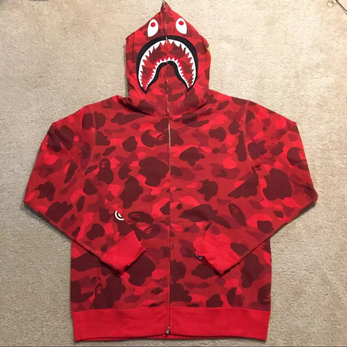 Bape shark hoodie Bape shark hoodieHoodie Zip Up Red