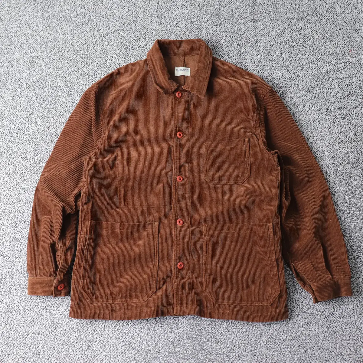 Blank Corduroy Shirt Jacket Brown (1)