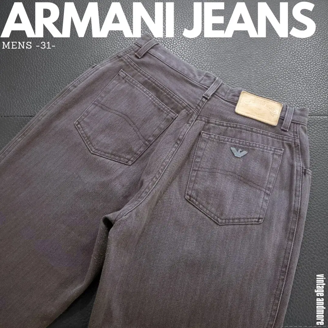 Armani made in ITALY Herringbone denim pants 31