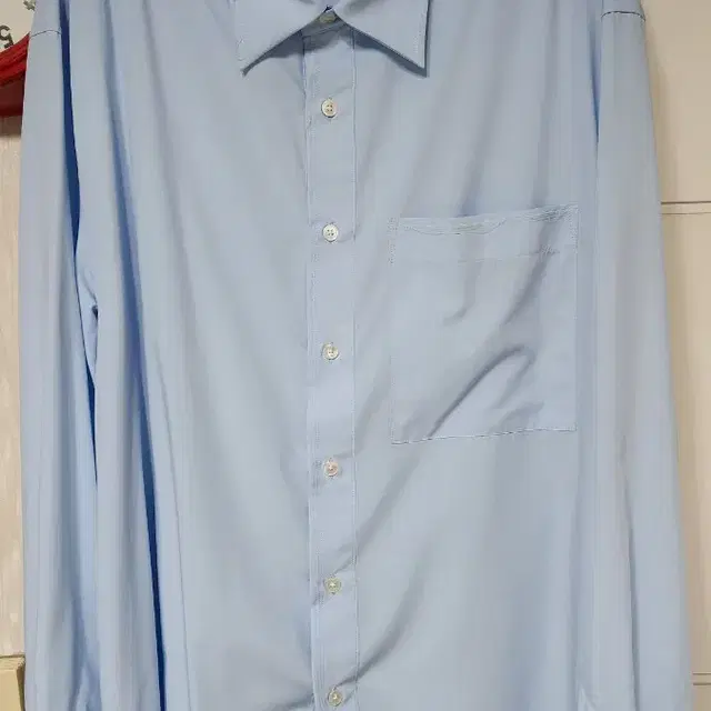 유스 Cut-Off Loosed Shirt - Light BlueS