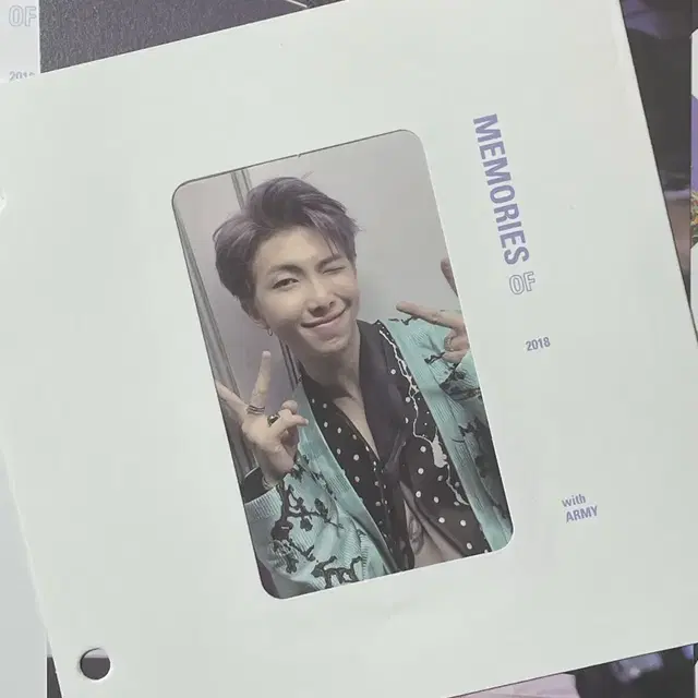 방탄 2018 메모리즈 DVD 블루레이 남준 포카