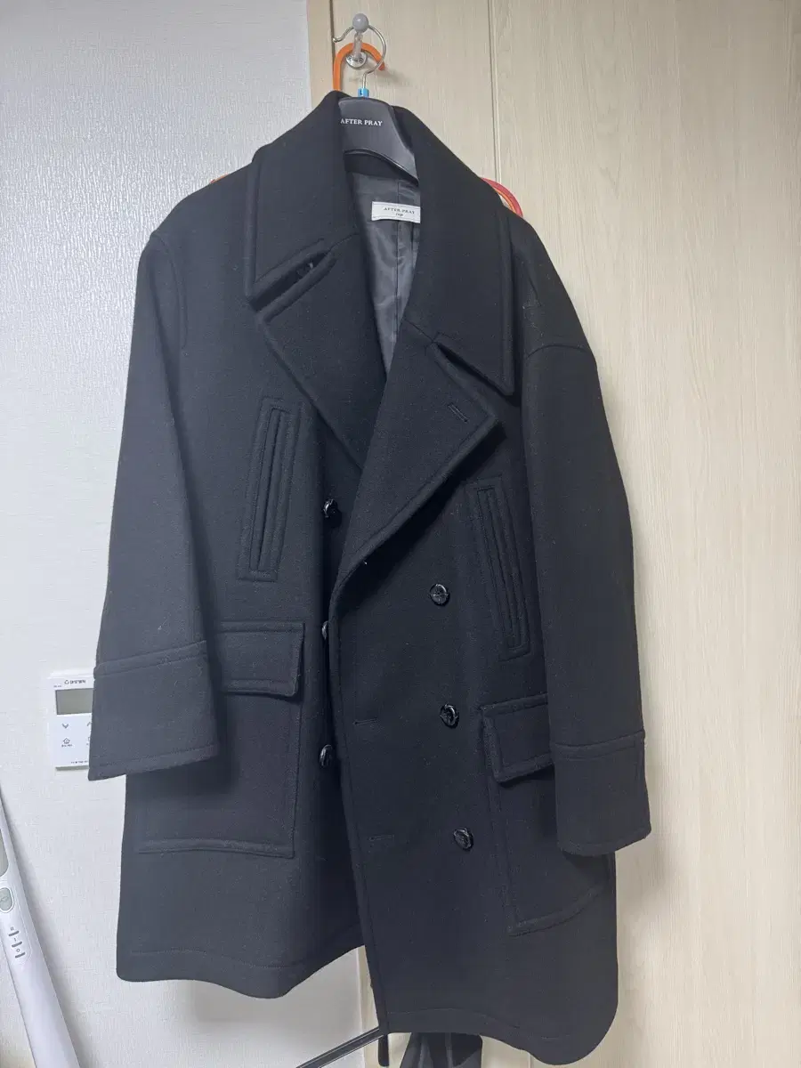 Ephraim Sherman Double Peacoat Black