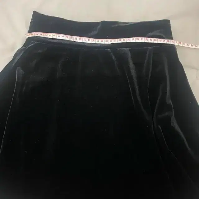 velvet black mini skirt