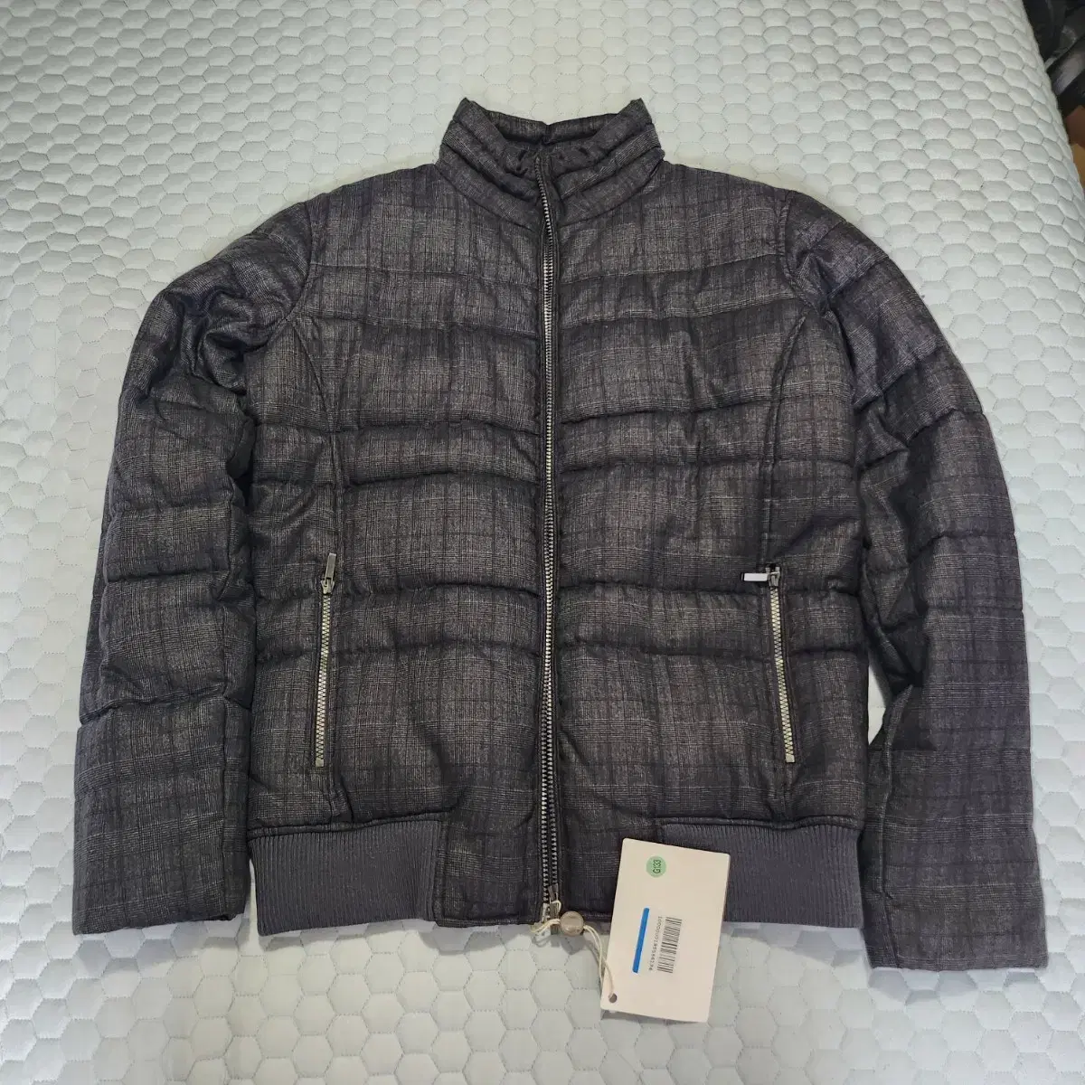 harmont blaine padded gray check L