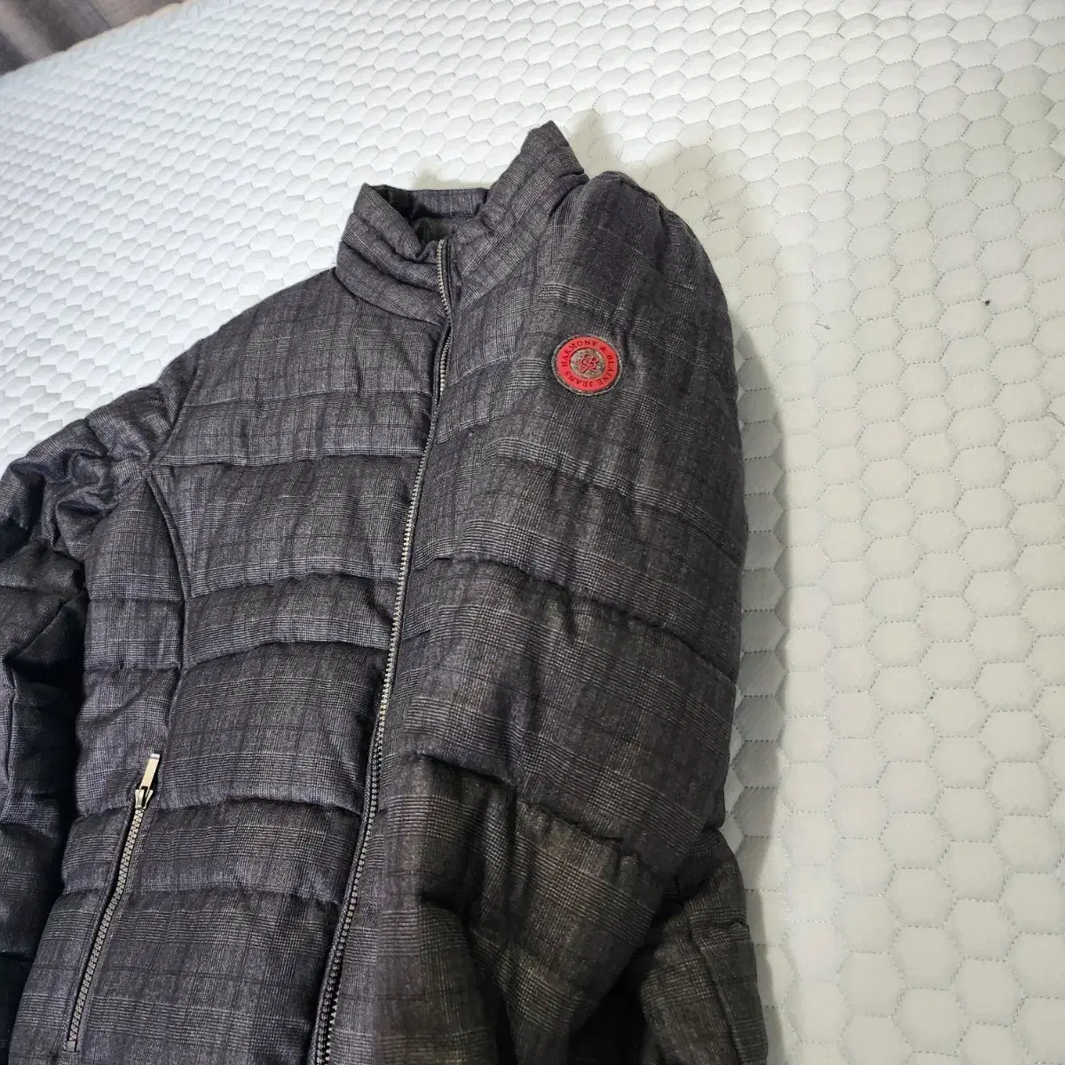 harmont blaine 패딩 grey check L