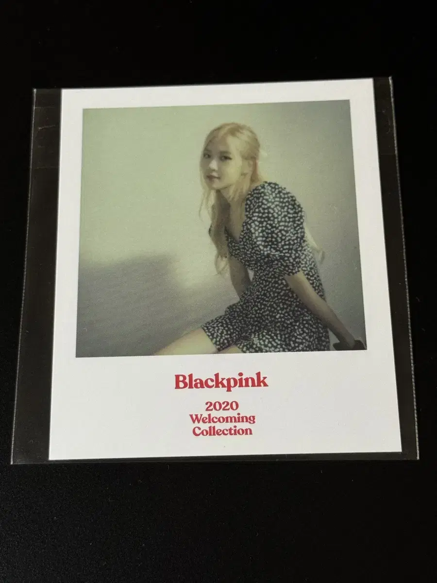 Black Pink rose 2020 Welcome Collection Polaroid