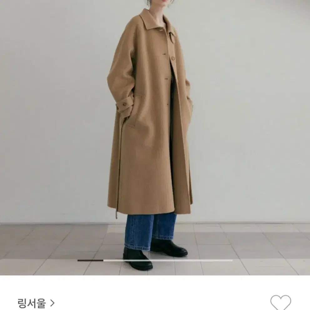 handmade wool trench coat (Camel/s)