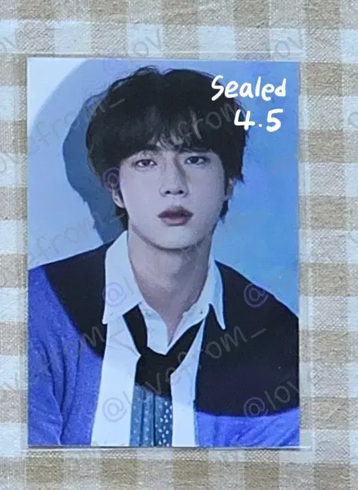 Bangtan Seokjin Deanut Universal unreleased photocard postcard