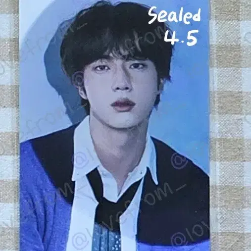 방탄 석진 디애넛 유니버셜 미공포 엽서