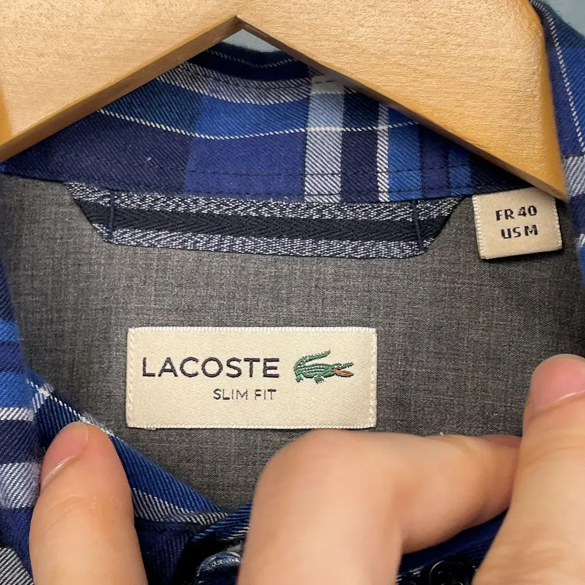 [100] LACOSTE 라코스테 체크 셔츠