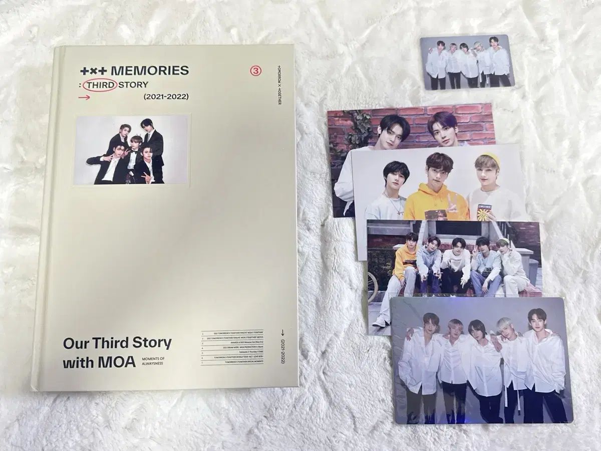 TXT Memories 3 Original + postcard + pre-order benefit + Group Photocard