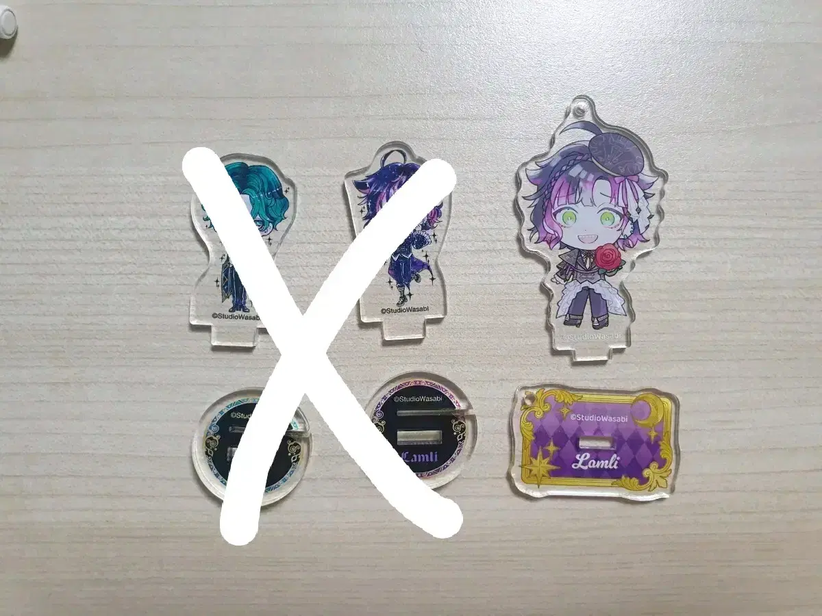 Akuneko Demon Butler and Black Cat acrylic stand key charm keychain sold WTS