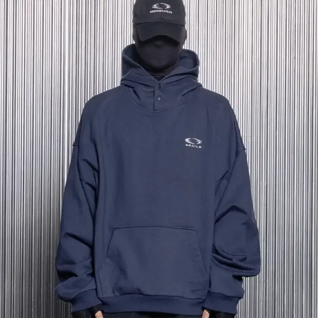 그레일즈 ESSENTIAL OVERSIZED HOODIE [NAVY]