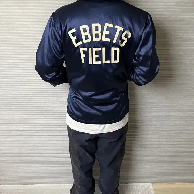 이벳필드 usa 사틴 코치자켓 ebbets field satin