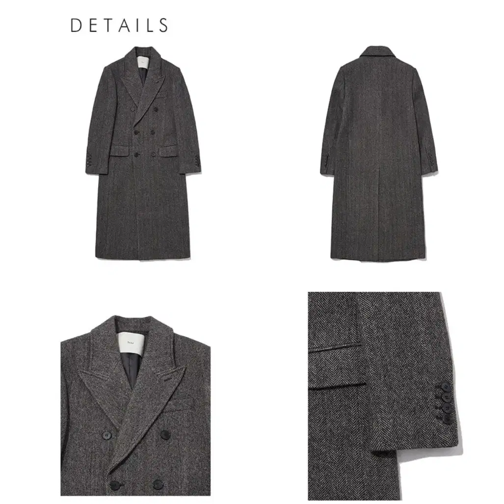 Tailored Double-Breasted Wool Coat 던스트코트