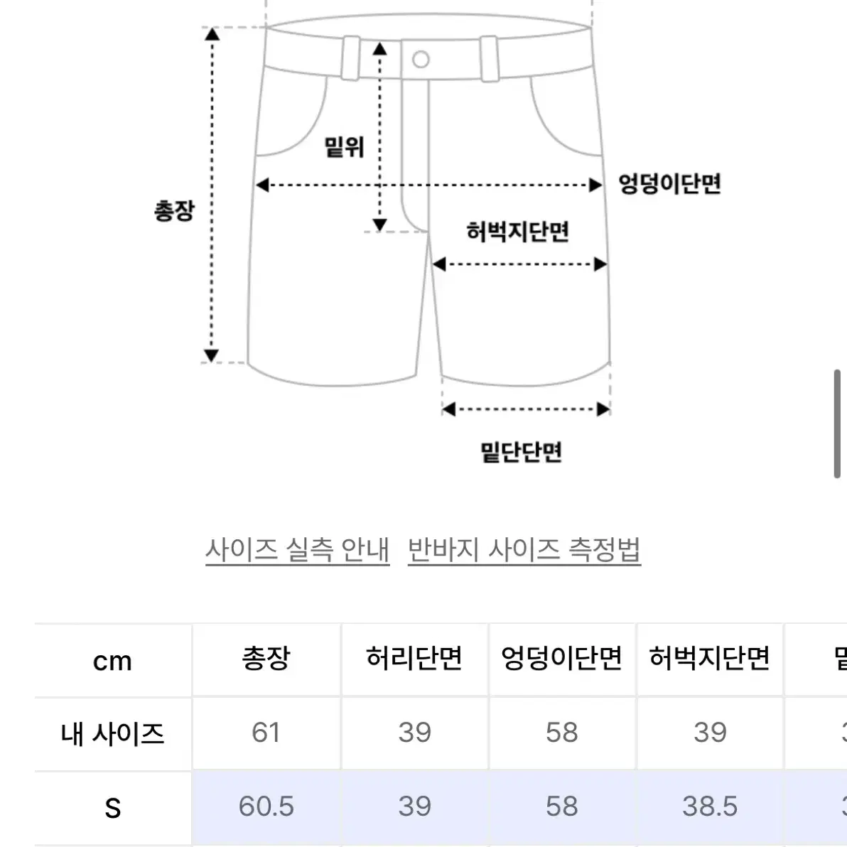 어널러코드 버뮤다 팬츠s