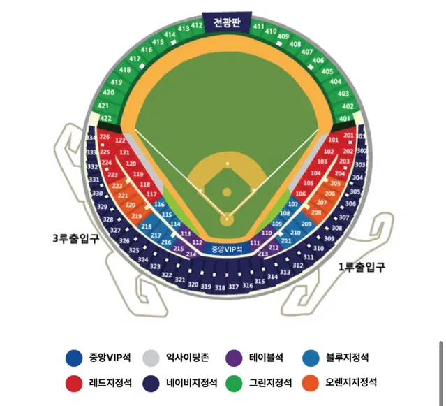 와일드카드결정전 포스트시즌 두산 vs KT 블루석 2연석