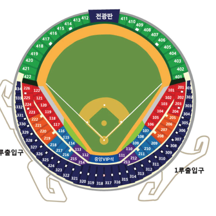 10.2 와일드카드 두산 KT 1,3루 명당 팝니다