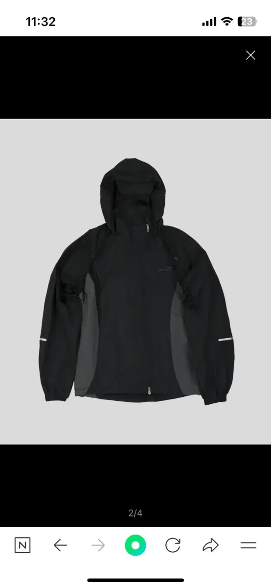 오호스  Separable Windbreaker 블랙 바람막이 베스트