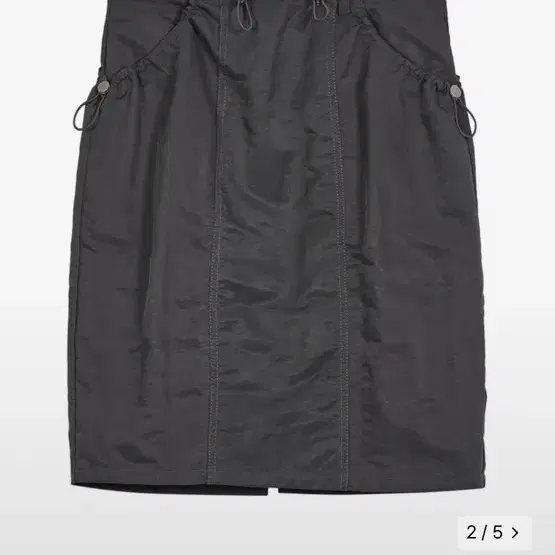 타입서비스 Shining Pocket Skirt [Charcoal]