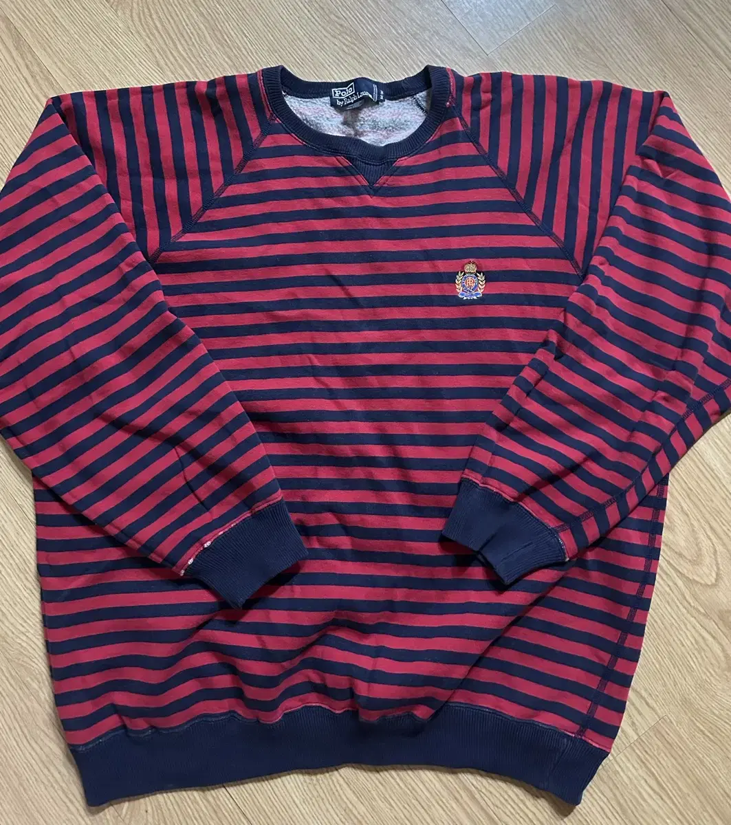 Vintage Polo Stripe Sweatshirt