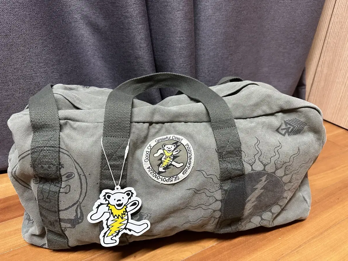 This Is Never That x The Grateful Dead Iconography Duffel Bag Olive Drab