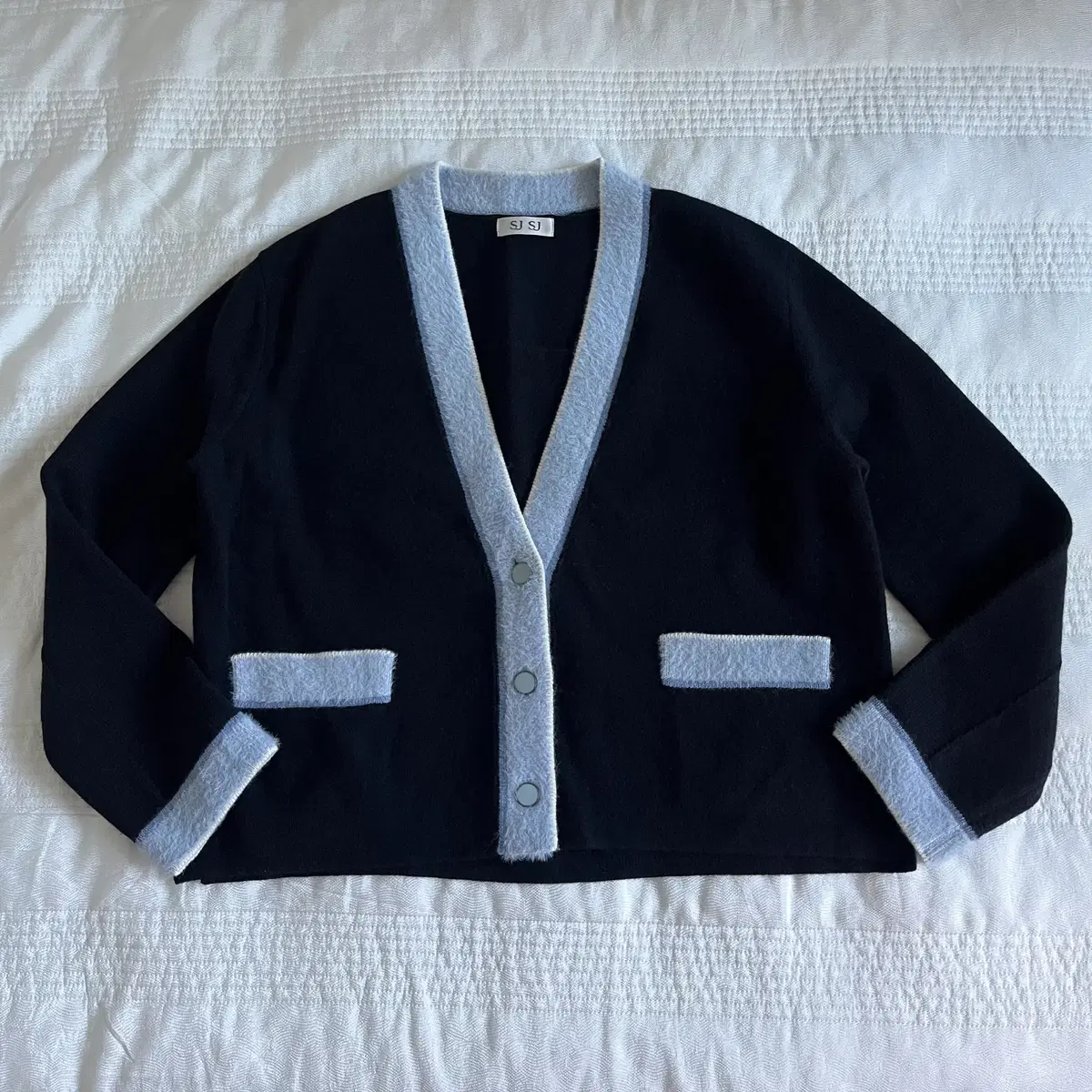 SJSJ wool cashmere Knit Cardigan 22 F/W