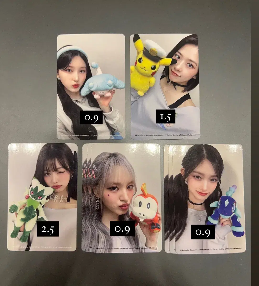 Ive Japan Alive album photocard Pokemon Trade Vahn wonyoung yujin lay HMV