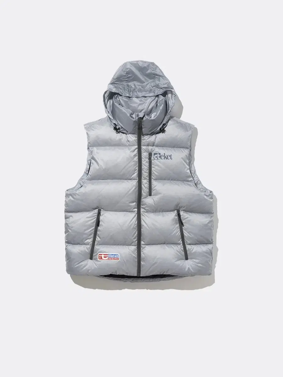 테켓 SNOWBALL DOWN VEST-GRAY