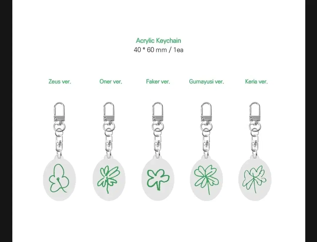 Lucky Tee One acrylic keyring sells