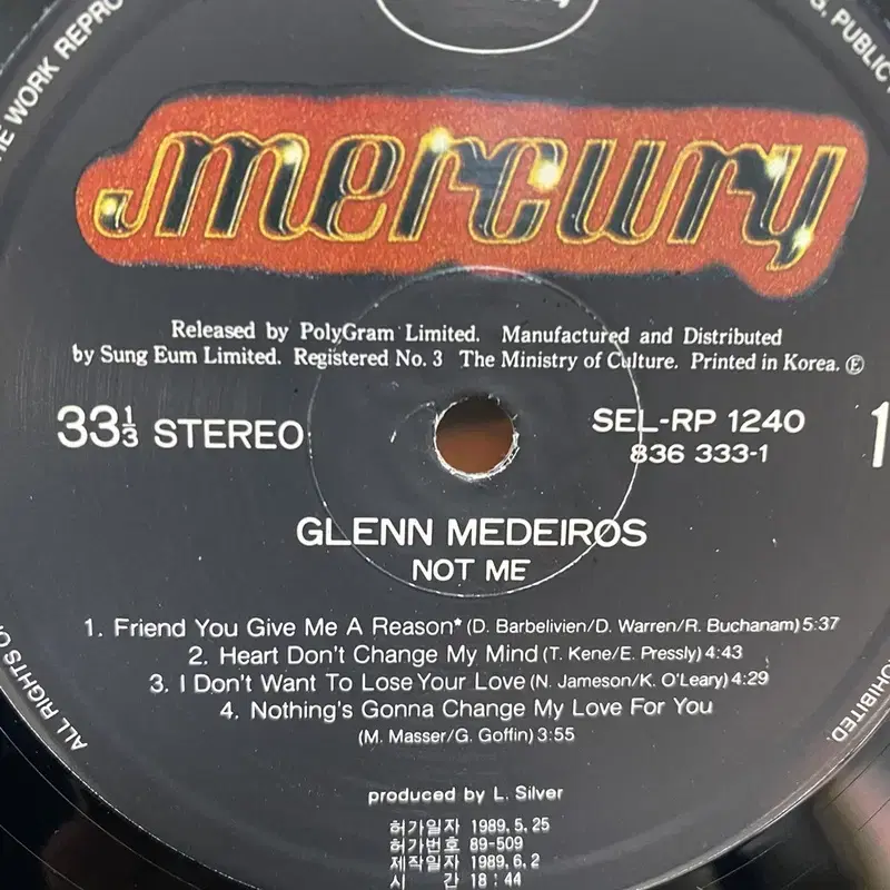 GLENN MEDEIROS LP / AA5655