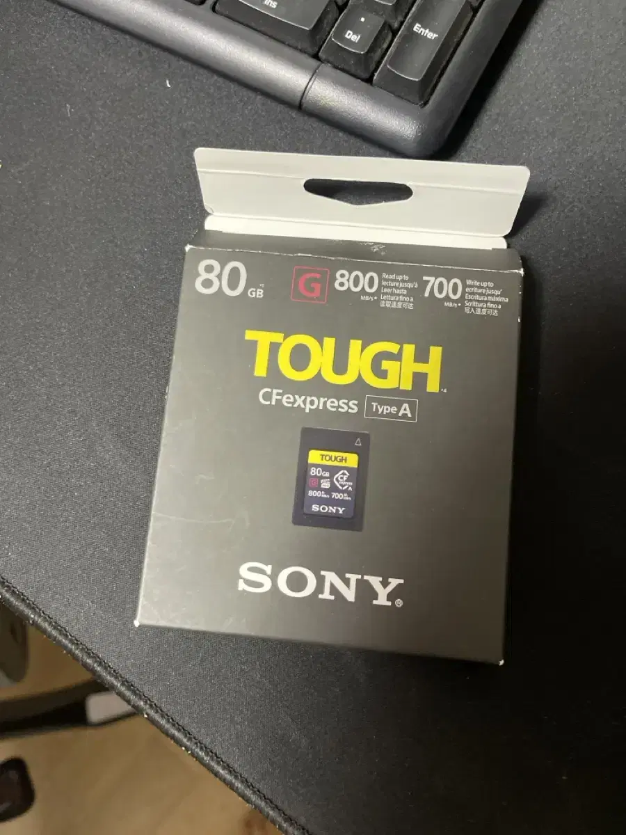 소니정품리더기 + TOUGH80GB  (메모리카드)