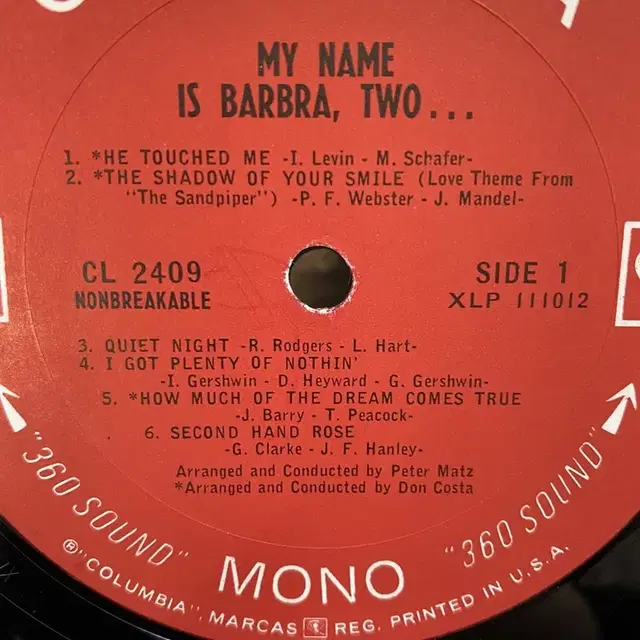 BARBRA LP / AA5671