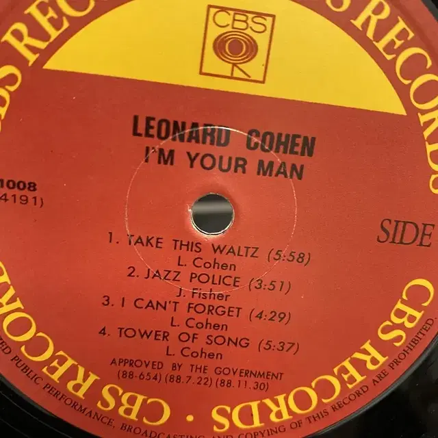 LEONARD COHEN  LP / AA5674