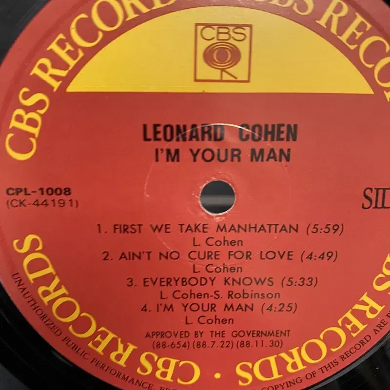 LEONARD COHEN  LP / AA5674