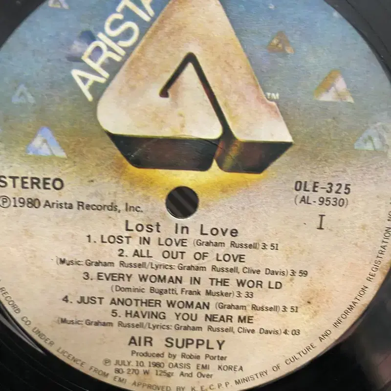 AIR SUPPLY  LP / AA5678