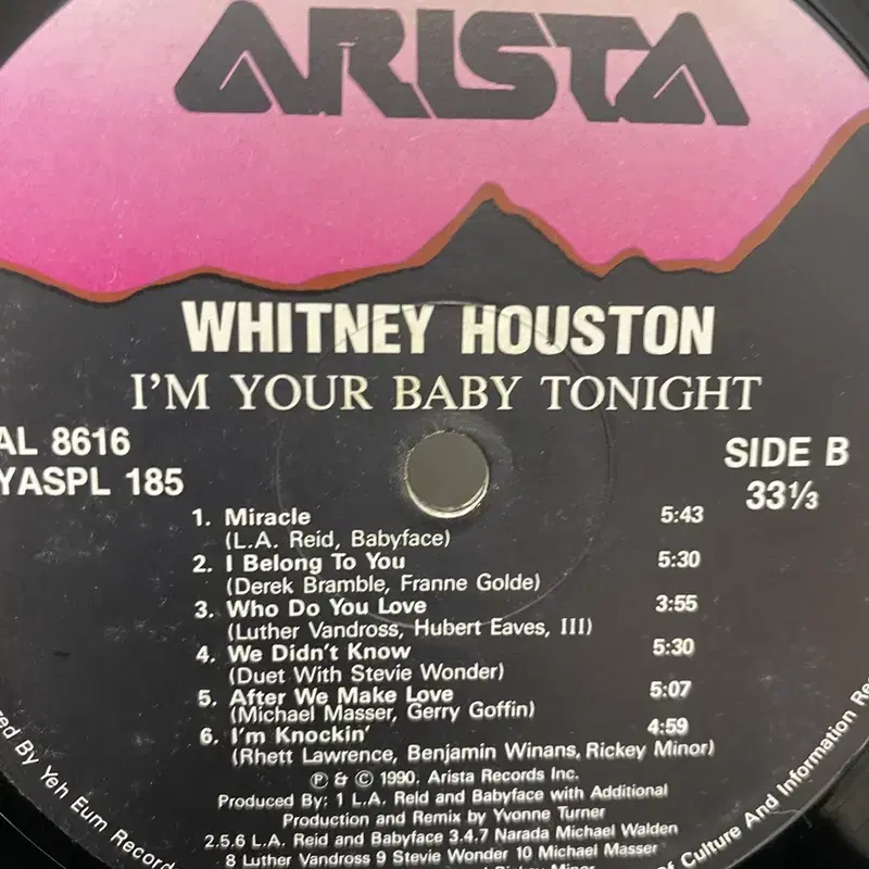 WHITNEY HOUSTON  LP / AA5695