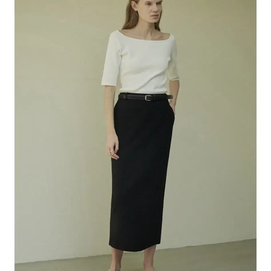 하베크 havec 90s long pencil skirt