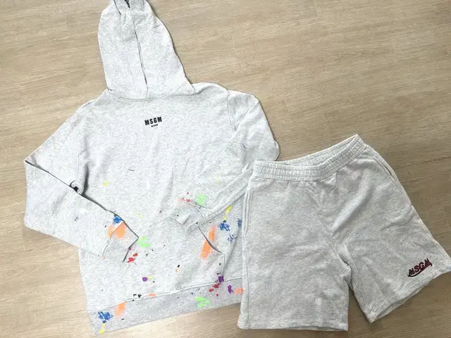 MSGM 키즈 후트티 + 반바지 SET(size14)